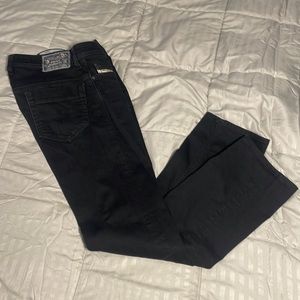 Mens Diesel Black Denim Safari-R Regular Slim-Straight Fit Size 32W w/ 32L!